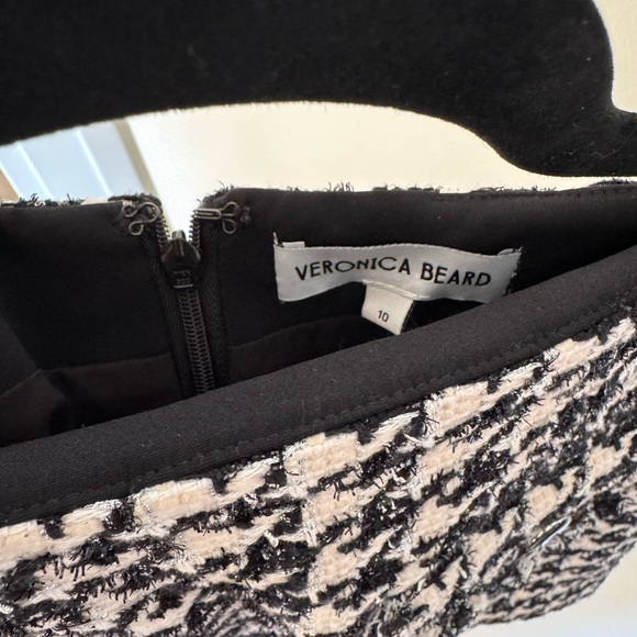 Veronica Beard Black and Cream Textured Blazer and Mini Skirt set - Picture 6 of 12